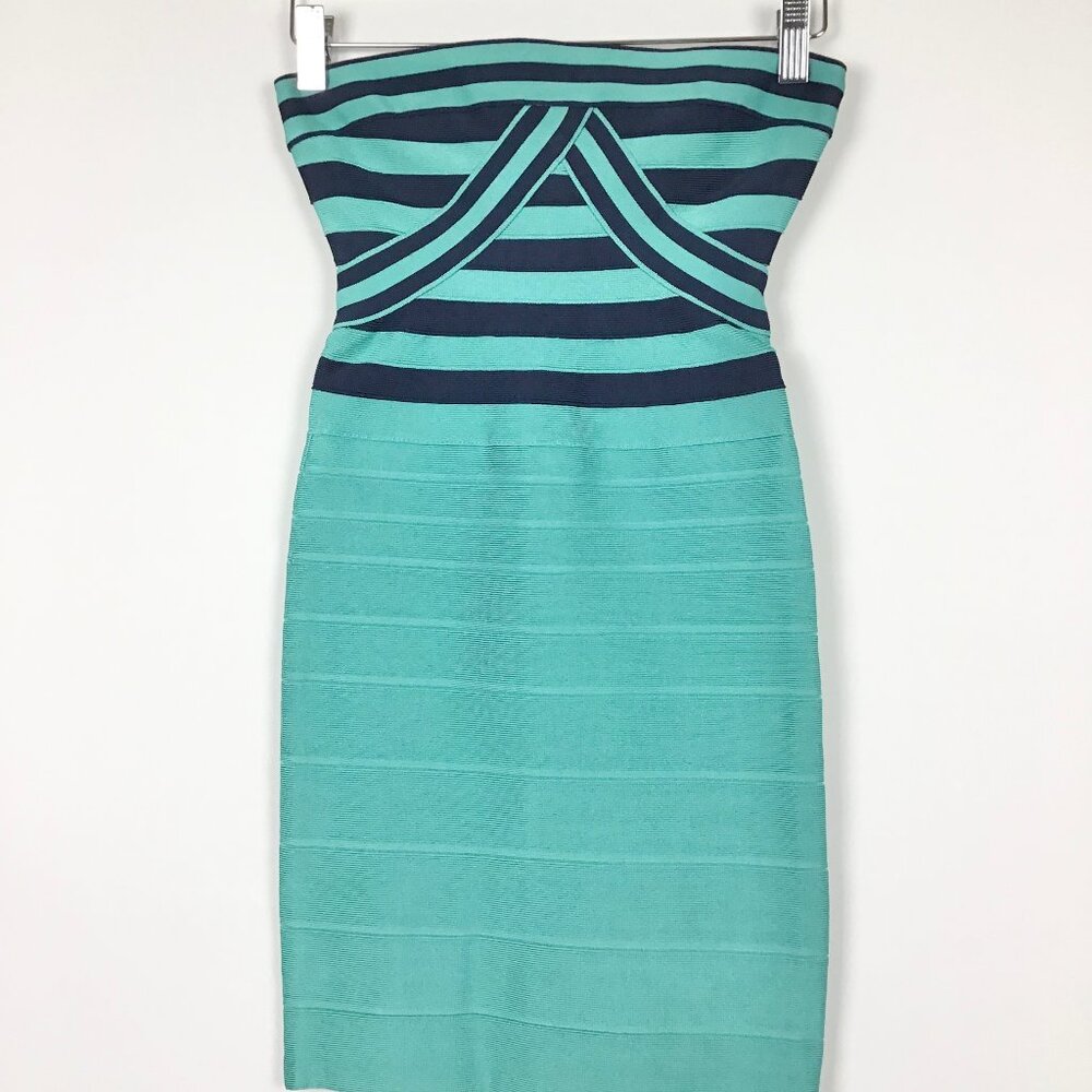 Herve Leger Strapless mini dress